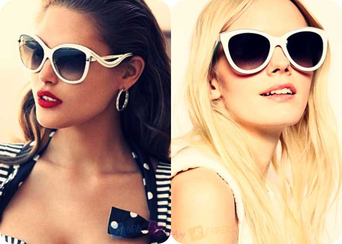 2015 Yılında Trend Olan Beyaz Gözlük Modelleri